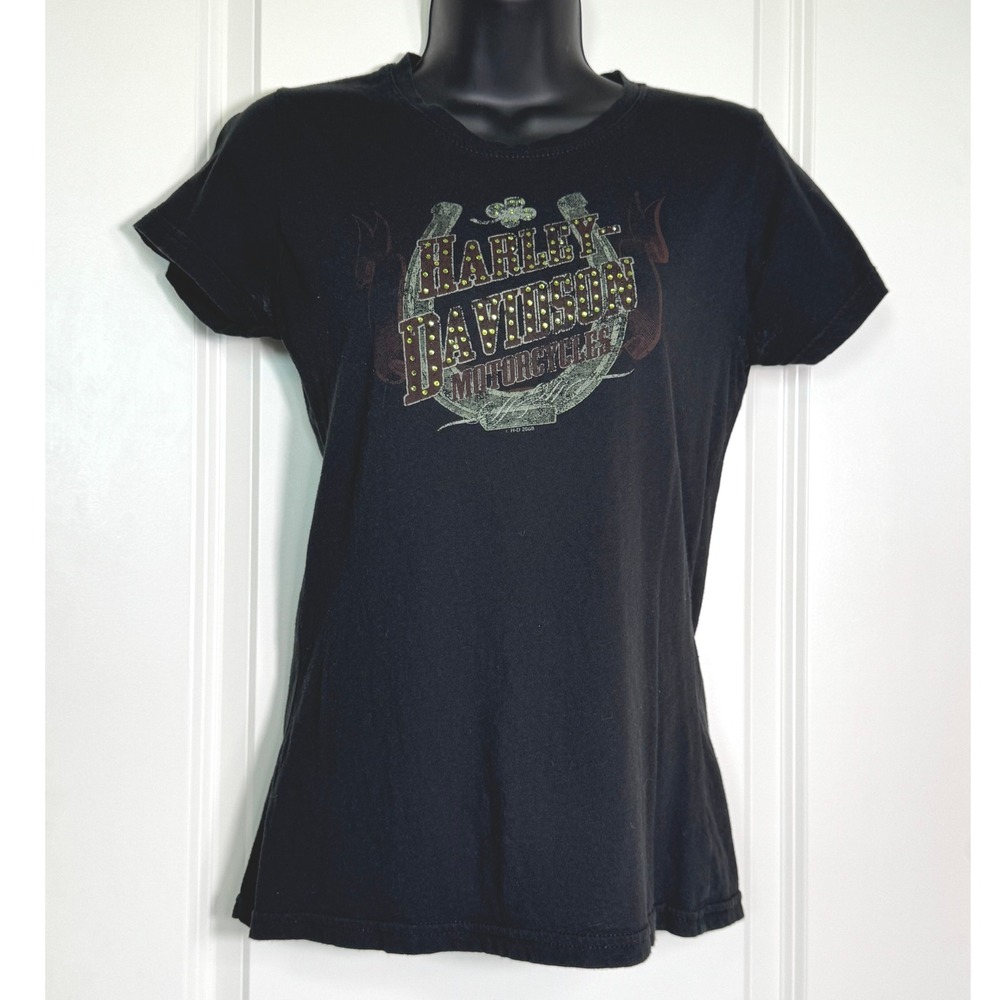 Harley-Davidson Black Tee with Graphic Design